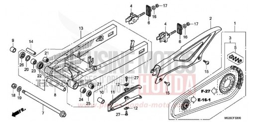 BRAS OSCILLANT NC700DC de 2012